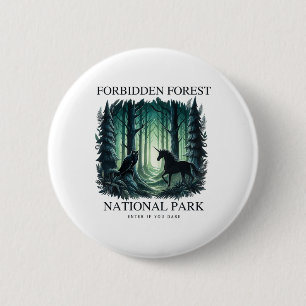Vintage Retro Verboden Nationaal Park Hiken Ronde Button 5,7 Cm