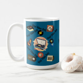 vintage retro vinyl Mug Koffiemok