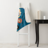 vintage retro vinyl Sherpa Blanket Deken (In situ)