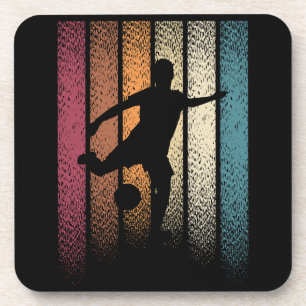 Vintage Retro Voetbal Bier Onderzetter