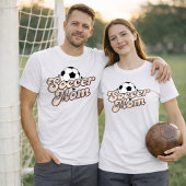 Vintage Retro Voetbalmoeder T-shirt