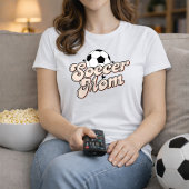 Vintage Retro Voetbalmoeder T-shirt