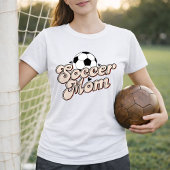 Vintage Retro Voetbalmoeder T-shirt