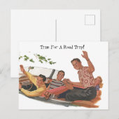 Vintage Retro volledige de vriendengolf van de Feestdagenkaart (Voorkant / Achterkant)