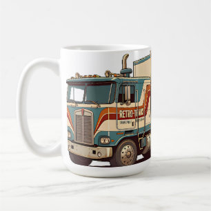Vintage Retro Vrachtwagen Sierkussen  Koffiemok