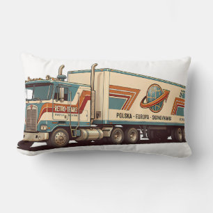 Vintage Retro Vrachtwagen Sierkussen Kussen