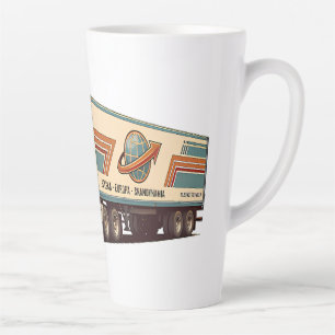 Vintage Retro Vrachtwagen Sierkussen Latte Mok