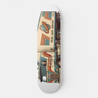Vintage Retro Vrachtwagen Sierkussen Persoonlijk Skateboard
