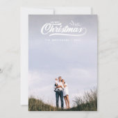 Vintage retro vrolijke Kerstmis Feestdagenkaart (Voorkant)