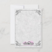 Vintage retro wedding invitation kaart (Achterkant)