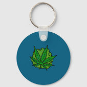 Vintage Retro Weed 2026 Sleutelhanger (Voorkant)