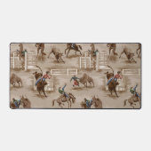 Vintage Retro Western Rodeo Cowboy Bureaumat (Voorkant)