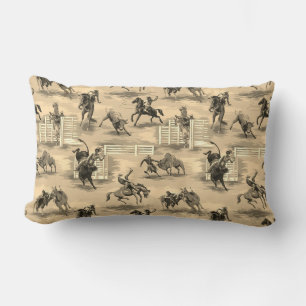 Vintage Retro Western Rodeo Cowboy Kussen