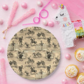 Vintage Retro Western Rodeo Cowboy Papieren Bordje (Feest)