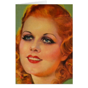 Vintage Retro Women 20s Movie Star Hoesje Girl