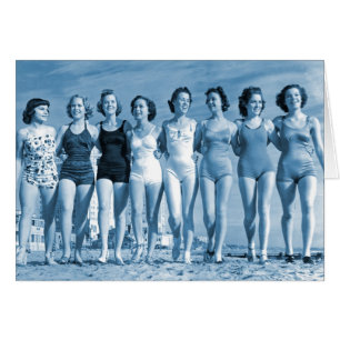 Vintage Retro Women Kitsch Surfing Beach Nuts