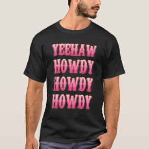 Vintage Retro Yeehaw Howdy Rodeo Texas Western Koe T-shirt