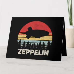 Vintage Retro Zeppelin T-shirt Luchtballon Luchtsc Kaart