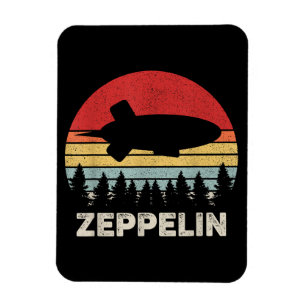 Vintage Retro Zeppelin T-shirt Luchtballon Luchtsc Magneet