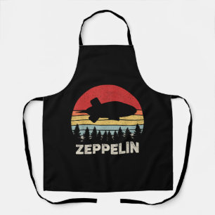 Vintage Retro Zeppelin T-shirt Luchtballon Luchtsc Schort