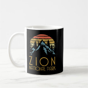 Vintage Retro Zion National Park Utah Koffiemok