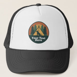 Vintage Retro Zonsondergang Vader en Opa Gepersona Trucker Pet