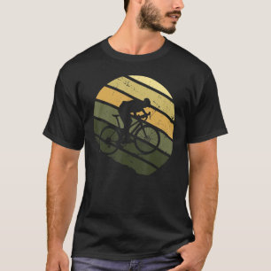 Vintage Retrobergordijnen fietsen Mtb fiets T-shirt