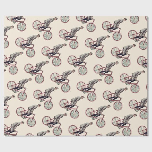 Vintage/retrocyclist Cadeaupapier (Vlak)