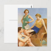 Vintage-retrovrouwen Zwemkleding Partij 30 Briefkaart (Voorkant / Achterkant)