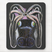 Vintage Reuzenoctopus of Inktvis, Zeedier Muismat (Voorkant)