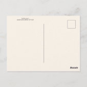 Vintage Rhinoceros Briefkaart (Achterkant)