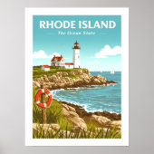 Vintage Rhode Poster (Voorkant)