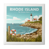 Vintage Rhode Tegeltje (Voorkant)