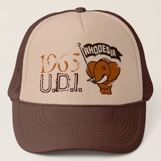 Vintage RHODESIA 1965 Trucker Pet (Voorkant)