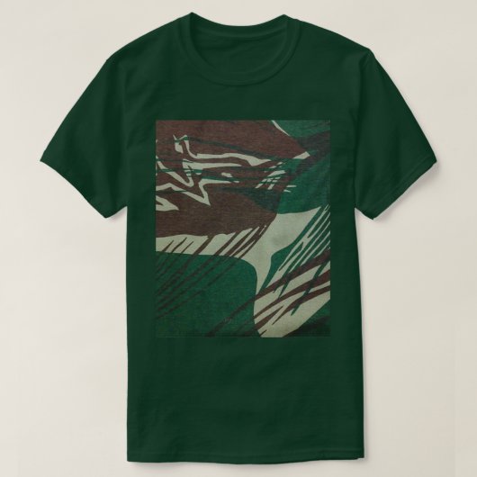 Vintage Rhodesian Brushstroke Camouflage T-shirt (Design voorkant)