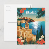Vintage Rhodos-Griekenland Briefkaart (Voorkant / Achterkant)