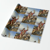 Vintage Richard Ansdell Bird Dogs Animal Hawking Cadeaupapier (Uitgerold)