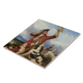 Vintage Richard Ansdell Bird Dogs Animal Hawking Tegeltje (Zijkant)