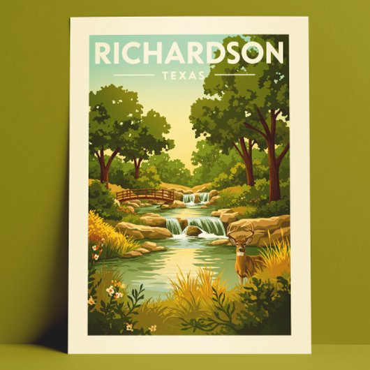 Vintage Richardson Texas Briefkaart