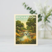 Vintage Richardson Texas Briefkaart (Staand voorkant)