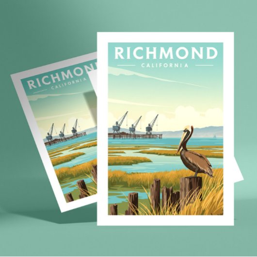 Vintage Richmond California Briefkaart