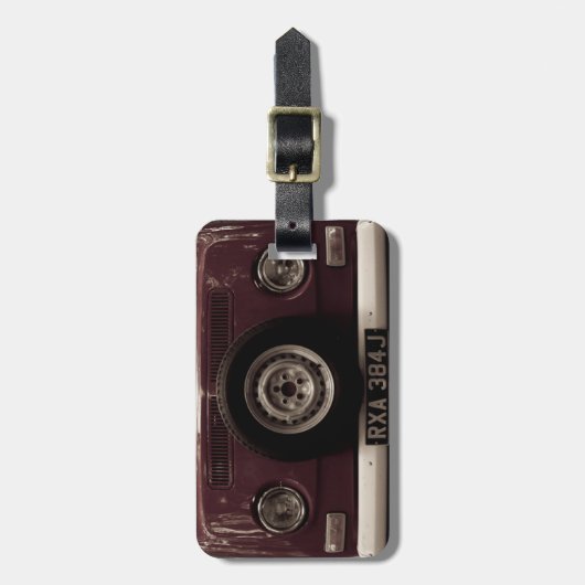 Vintage Ride Bagagelabel (Voorkant verticaal)