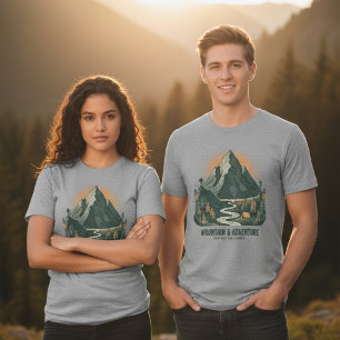 Vintage Ridge Trek Old-School Ontdekkingsreiziger Tri-Blend Shirt