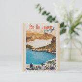 Vintage Río de Janeiro - Brazilië - Reis Briefkaart (Staand voorkant)