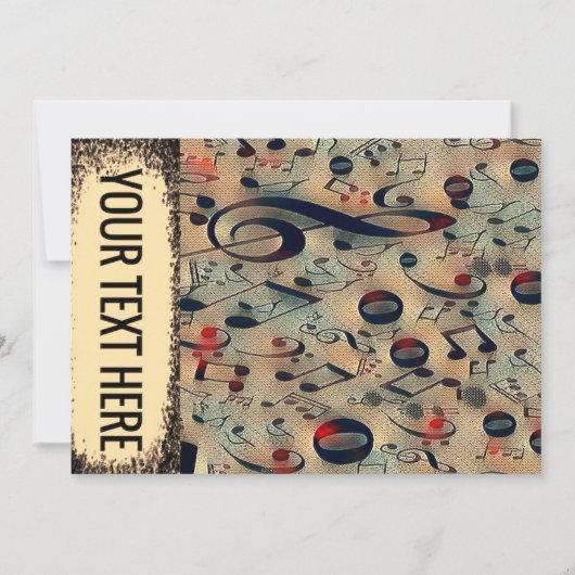 vintage ritme kaart (Voorkant)