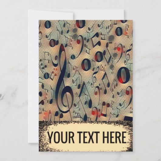 vintage ritme save the date (Voorkant)