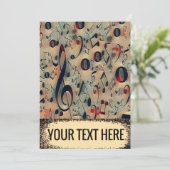 vintage ritme save the date (Staand voorkant)