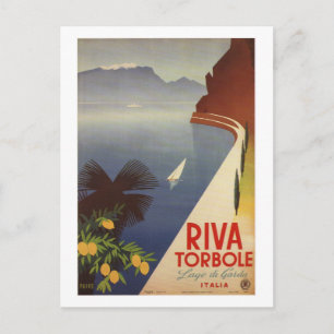 Vintage Riva Torbole Lago de Garda Italië Briefkaart