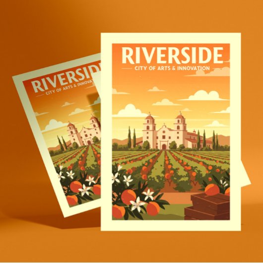 Vintage Riverside Briefkaart
