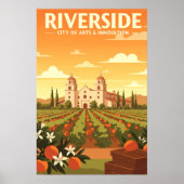 Vintage Riverside Poster (Voorkant)